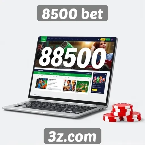 Acessibilidade e design do site 8500 bet