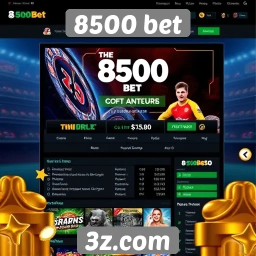 Experiência de usuário no site 8500 bet